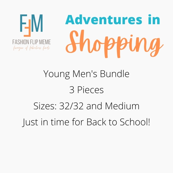 Young Men's Surprise Bundle Mystery Bag: SZ 32/32, Medium - Picture 2 of 3